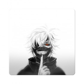 Магнит виниловый Квадрат с принтом Kaneki Ken в Новосибирске, полимерный материал с магнитным слоем | размер 9*9 см, закругленные углы | anteiku | ghoul | kaneki | ken | tokyo | антейку | гуль | канеки | кен | токийский