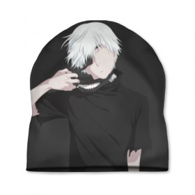 Шапка 3D с принтом Kaneki Ken в Новосибирске, 100% полиэстер | универсальный размер, печать по всей поверхности изделия | anteiku | ghoul | kaneki | ken | tokyo | антейку | гуль | канеки | кен | токийский