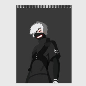 Скетчбук с принтом Kaneki Ken в Новосибирске, 100% бумага
 | 48 листов, плотность листов — 100 г/м2, плотность картонной обложки — 250 г/м2. Листы скреплены сверху удобной пружинной спиралью | anteiku | ghoul | kaneki | ken | tokyo | антейку | гуль | канеки | кен | токийский