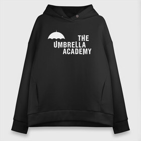 Женское худи Oversize хлопок с принтом Академия Амбрелла в Новосибирске, френч-терри — 70% хлопок, 30% полиэстер. Мягкий теплый начес внутри —100% хлопок | боковые карманы, эластичные манжеты и нижняя кромка, капюшон на магнитной кнопке | netflix | umbrella | umbrella academy | академия амбрелла