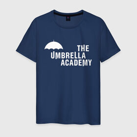 Мужская футболка хлопок с принтом Академия Амбрелла в Новосибирске, 100% хлопок | прямой крой, круглый вырез горловины, длина до линии бедер, слегка спущенное плечо. | netflix | umbrella | umbrella academy | академия амбрелла