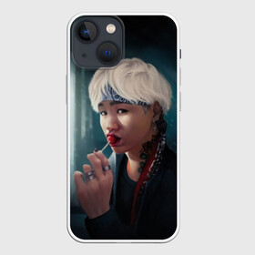 Чехол для iPhone 13 mini с принтом Suga в Новосибирске,  |  | bts | jimin | jin | jungkook | k pop | kim taehyung | korean | suga | бтс | джонгук | ким сокчин | ким тэ хён | корейский поп | корея | мин юнги | пак | суга | чимин | чон