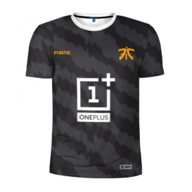 Мужская футболка 3D спортивная с принтом Fnatic - Jersey pro 2019 в Новосибирске, 100% полиэстер с улучшенными характеристиками | приталенный силуэт, круглая горловина, широкие плечи, сужается к линии бедра | 0x000000123 | csgo | fnatic | ксго | фнатик