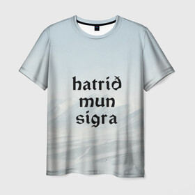 Мужская футболка 3D с принтом Hatrid mun sigra (3D) в Новосибирске, 100% полиэфир | прямой крой, круглый вырез горловины, длина до линии бедер | 2019 | ebm | eurovision | hatari | hatrid | iceland | industrial | mun | music | rock | sigra | techno | евровидение | евровиденье | исландия | музыка | рок | техно