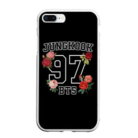 Чехол для iPhone 7Plus/8 Plus матовый с принтом JUNGKOOK 97 BTS в Новосибирске, Силикон | Область печати: задняя сторона чехла, без боковых панелей | Тематика изображения на принте: bangtan | bighit | boy | fake love | j hope | jimin | jin | jungkook | korea | kpop | live | luv | mic drop | rm | suga | v | with | бтс | кей | поп