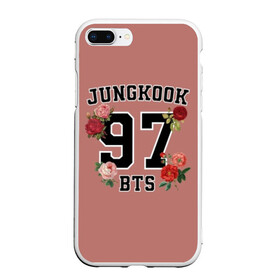 Чехол для iPhone 7Plus/8 Plus матовый с принтом JUNGKOOK 97 BTS в Новосибирске, Силикон | Область печати: задняя сторона чехла, без боковых панелей | Тематика изображения на принте: bangtan | bighit | boy | fake love | j hope | jimin | jin | jungkook | korea | kpop | live | luv | mic drop | rm | suga | v | with | бтс | кей | поп