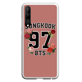 Чехол для Honor P30 с принтом JUNGKOOK 97 BTS в Новосибирске, Силикон | Область печати: задняя сторона чехла, без боковых панелей | Тематика изображения на принте: bangtan | bighit | boy | fake love | j hope | jimin | jin | jungkook | korea | kpop | live | luv | mic drop | rm | suga | v | with | бтс | кей | поп