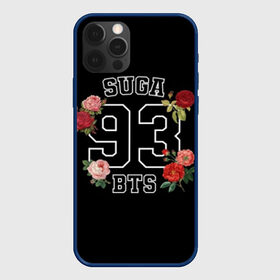 Чехол для iPhone 12 Pro с принтом SUGA 93 BTS в Новосибирске, силикон | область печати: задняя сторона чехла, без боковых панелей | bangtan | bighit | boy | fake love | j hope | jimin | jin | jungkook | korea | kpop | live | luv | mic drop | rm | suga | v | with | бтс | кей | поп