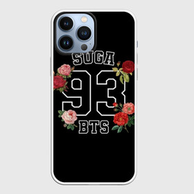 Чехол для iPhone 13 Pro Max с принтом SUGA 93 BTS в Новосибирске,  |  | bangtan | bighit | boy | fake love | j hope | jimin | jin | jungkook | korea | kpop | live | luv | mic drop | rm | suga | v | with | бтс | кей | поп
