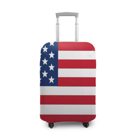 Чехол для чемодана 3D с принтом USA в Новосибирске, 86% полиэфир, 14% спандекс | двустороннее нанесение принта, прорези для ручек и колес | Тематика изображения на принте: usa | абстракция | америка | американский | герб | звезды | краска | символика сша | страны | сша | флаг | штаты