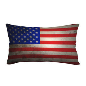 Подушка 3D антистресс с принтом Американский флаг в Новосибирске, наволочка — 100% полиэстер, наполнитель — вспененный полистирол | состоит из подушки и наволочки на молнии | usa | абстракция | америка | американский | герб | звезды | краска | символика сша | страны | сша | флаг | штаты