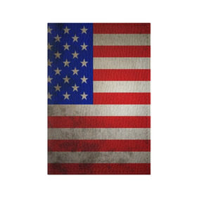 Обложка для паспорта матовая кожа с принтом Американский флаг в Новосибирске, натуральная матовая кожа | размер 19,3 х 13,7 см; прозрачные пластиковые крепления | Тематика изображения на принте: usa | абстракция | америка | американский | герб | звезды | краска | символика сша | страны | сша | флаг | штаты