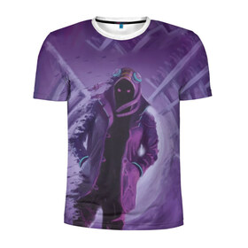 Мужская футболка 3D спортивная с принтом Purple в Новосибирске, 100% полиэстер с улучшенными характеристиками | приталенный силуэт, круглая горловина, широкие плечи, сужается к линии бедра | brawl stars | jessie | leon | spike | бравл старс | джесси | леон | спайк