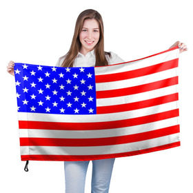 Флаг 3D с принтом АМЕРИКАНСКИЙ ФЛАГ в Новосибирске, 100% полиэстер | плотность ткани — 95 г/м2, размер — 67 х 109 см. Принт наносится с одной стороны | usa | абстракция | америка | американский | герб | звезды | краска | символика сша | страны | сша | флаг | штаты