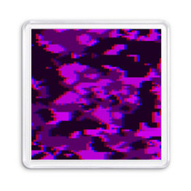 Магнит 55*55 с принтом Розовый камуфляж в Новосибирске, Пластик | Размер: 65*65 мм; Размер печати: 55*55 мм | камуфляж | пиксели | текстуры