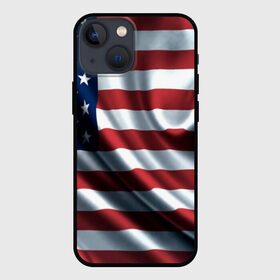 Чехол для iPhone 13 mini с принтом Символика Америки в Новосибирске,  |  | Тематика изображения на принте: usa | абстракция | америка | американский | герб | звезды | краска | символика сша | страны | сша | флаг | штаты