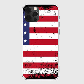 Чехол для iPhone 12 Pro Max с принтом США в Новосибирске, Силикон |  | Тематика изображения на принте: usa | абстракция | америка | американский | герб | звезды | краска | символика сша | страны | сша | флаг | штаты
