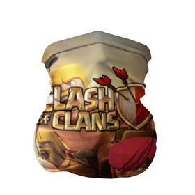 Бандана-труба 3D с принтом Clash of Clans в Новосибирске, 100% полиэстер, ткань с особыми свойствами — Activecool | плотность 150‒180 г/м2; хорошо тянется, но сохраняет форму | Тематика изображения на принте: base | clan wars | coc | hall | hog rider | royale | town | trap | база | гоблин | золото | клеш оф кленс | кок | крепость | кристаллы | трофей | эликсир