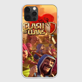 Чехол для iPhone 12 Pro Max с принтом Clash of Clans в Новосибирске, Силикон |  | Тематика изображения на принте: base | clan wars | coc | hall | hog rider | royale | town | trap | база | гоблин | золото | клеш оф кленс | кок | крепость | кристаллы | трофей | эликсир