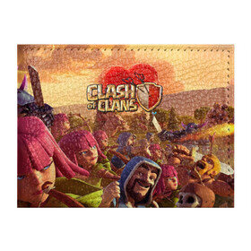 Обложка для студенческого билета с принтом Clash of Clans в Новосибирске, натуральная кожа | Размер: 11*8 см; Печать на всей внешней стороне | base | clan wars | coc | hall | hog rider | royale | town | trap | база | гоблин | золото | клеш оф кленс | кок | крепость | кристаллы | трофей | эликсир