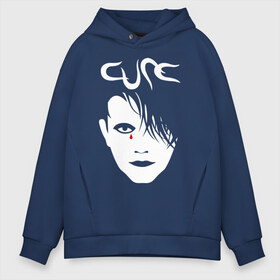 Мужское худи Oversize хлопок с принтом The Cure в Новосибирске, френч-терри — 70% хлопок, 30% полиэстер. Мягкий теплый начес внутри —100% хлопок | боковые карманы, эластичные манжеты и нижняя кромка, капюшон на магнитной кнопке | cure | robert james smith | the cure | готик рок | группы | музыка | постпанк | роберт смит | рок