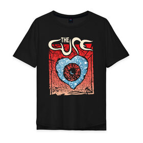 Мужская футболка хлопок Oversize с принтом The Cure в Новосибирске, 100% хлопок | свободный крой, круглый ворот, “спинка” длиннее передней части | cure | robert james smith | the cure | готик рок | группы | музыка | постпанк | роберт смит | рок