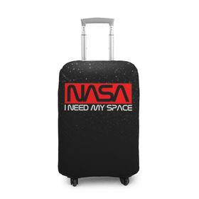 Чехол для чемодана 3D с принтом NASA (НА СПИНЕ) в Новосибирске, 86% полиэфир, 14% спандекс | двустороннее нанесение принта, прорези для ручек и колес | galaxy | nasa | space | space company | star | астрономия | галактика | звезды | космическая компания | космос | наса