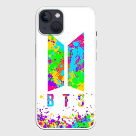 Чехол для iPhone 13 с принтом BTS COLORS в Новосибирске,  |  | bangtan boys | bt21 | bts | bts army | bts stickers | j hope | jimin | jin | jungkook | k pop | rap monster | rapmon | suga | v | бтс | корея | стикеры bts