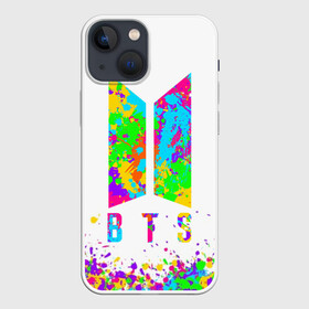 Чехол для iPhone 13 mini с принтом BTS COLORS в Новосибирске,  |  | bangtan boys | bt21 | bts | bts army | bts stickers | j hope | jimin | jin | jungkook | k pop | rap monster | rapmon | suga | v | бтс | корея | стикеры bts