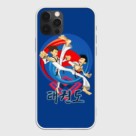 Чехол для iPhone 12 Pro Max с принтом Taekwondo в Новосибирске, Силикон |  | art | attack | black | fight | fighters | hieroglyphs | jump | korean | martial arts | men | sport | style | taekwondo | wrestling | атака | боевое | бойцы | борьба | единоборства | иероглифы | искусство | кимоно | мужчины | поединок | пояса | прыжок | ра