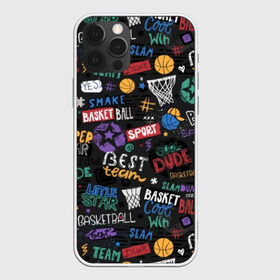 Чехол для iPhone 12 Pro Max с принтом Баскетбол в Новосибирске, Силикон |  | ball | basketball | best | collage | cool | dude | font | inscription | mesh | ring | sports | stars | super | баскетбол | звезды | коллаж | кольцо | крутой | лучший | мяч | надпись | сетка | спорт | супер | чувак | шрифт