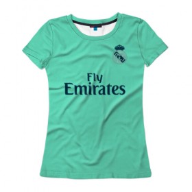 Женская футболка 3D с принтом Bale alternative 19-20 в Новосибирске, 100% полиэфир ( синтетическое хлопкоподобное полотно) | прямой крой, круглый вырез горловины, длина до линии бедер | bale | champions | league | madrid | real | spain | гарет бейл | испания | лига | мадрид | реал | чемпионов