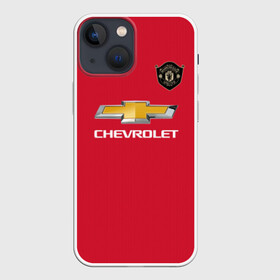 Чехол для iPhone 13 mini с принтом MU home 19 20 в Новосибирске,  |  | champions | england | league | manchester | paul | pogba | premier | united | англия | лига | манчестер | мю | погба | поль | чемпионов | юнайтед