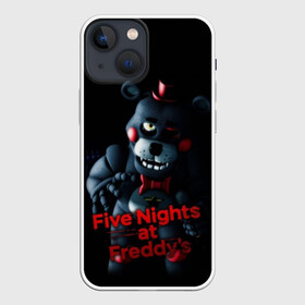 Чехол для iPhone 13 mini с принтом Five Nights At Freddys в Новосибирске,  |  | five nights at freddys | foxy | аниматроники | игра | компьютерная игра | робот | фокси | фредди | фреди | чика