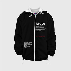 Детская куртка 3D с принтом NASA в Новосибирске, 100% полиэстер | застежка — молния, подол и капюшон оформлены резинкой с фиксаторами, по бокам — два кармана без застежек, один потайной карман на груди, плотность верхнего слоя — 90 г/м2; плотность флисового подклада — 260 г/м2 | Тематика изображения на принте: galaxy | nasa | space | space company | star | астрономия | галактика | звезды | космическая компания | космос | наса