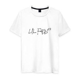 Мужская футболка хлопок с принтом LIL PEEP (НА СПИНЕ) в Новосибирске, 100% хлопок | прямой крой, круглый вырез горловины, длина до линии бедер, слегка спущенное плечо. | Тематика изображения на принте: lil peep | lil prince | logo | music | rap | зарубежная музыка | зарубежные | лил пип | лого | маленький принц | музыка | реп