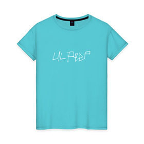 Женская футболка хлопок с принтом LIL PEEP (НА СПИНЕ) в Новосибирске, 100% хлопок | прямой крой, круглый вырез горловины, длина до линии бедер, слегка спущенное плечо | lil peep | lil prince | logo | music | rap | зарубежная музыка | зарубежные | лил пип | лого | маленький принц | музыка | реп