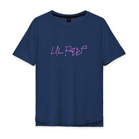 Мужская футболка хлопок Oversize с принтом LIL PEEP (НА СПИНЕ) в Новосибирске, 100% хлопок | свободный крой, круглый ворот, “спинка” длиннее передней части | Тематика изображения на принте: lil peep | lil prince | logo | music | rap | зарубежная музыка | зарубежные | лил пип | лого | маленький принц | музыка | реп