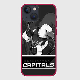 Чехол для iPhone 13 mini с принтом Washington Capitals в Новосибирске,  |  | capitals | hokkey | nhl | ovechkin | washington | александр | вашингтон | кэпиталз | кэпиталс | овечкин | хоккеист | хоккей