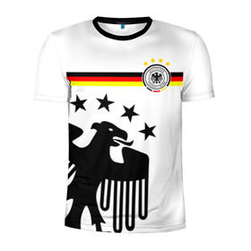 Мужская футболка 3D спортивная с принтом Сборная Германии в Новосибирске, 100% полиэстер с улучшенными характеристиками | приталенный силуэт, круглая горловина, широкие плечи, сужается к линии бедра | deutsche | deutschland | die mannschaft | germany | германия | немецкая сборная | сборная | сборная гемании по футболу | сборная германии | форма | футбол