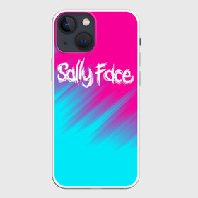 Чехол для iPhone 13 mini с принтом SALLY FACE в Новосибирске,  |  | abstract | face | game | horror | larry | sally | sally face | sanity s fall | абстракция | геометрия | игра | ларри | мальчик с протезом | салли | салли фейс | текстура | ужасы