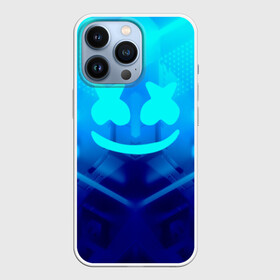 Чехол для iPhone 13 Pro с принтом MARSHMELLO NEON | МАРШМЕЛЛО НЕОН в Новосибирске,  |  | dj | glitch | marshmello | neon | techno | usa | абстракция | америка | глитч | клубная музыка | маршмелло | музыка | музыкант | неон | техно