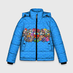 Зимняя куртка для мальчиков 3D с принтом Brawl Stars в Новосибирске, ткань верха — 100% полиэстер; подклад — 100% полиэстер, утеплитель — 100% полиэстер | длина ниже бедра, удлиненная спинка, воротник стойка и отстегивающийся капюшон. Есть боковые карманы с листочкой на кнопках, утяжки по низу изделия и внутренний карман на молнии. 

Предусмотрены светоотражающий принт на спинке, радужный светоотражающий элемент на пуллере молнии и на резинке для утяжки | barley | bo | brawl | brock | bull | colt | dynamike | elprimo | jessie | moba | nita | shelly | stars | барли | бо | брок | булл | джесси | динамайк | кольт | нита | шелли | эльпримо