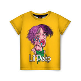 Детская футболка 3D с принтом Lil Peep в Новосибирске, 100% гипоаллергенный полиэфир | прямой крой, круглый вырез горловины, длина до линии бедер, чуть спущенное плечо, ткань немного тянется | awful things | gustav | lil peep | густав ор | клауд | клауд рэп | лил | лили | певец | пееп | пеп | пип | пост эмо | реп | репер | рэп | рэпер | трэп | хип | хип хоп | хоп | эмо трэп