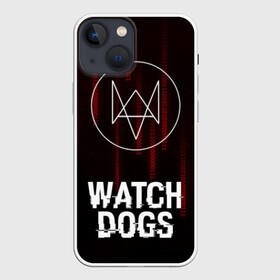 Чехол для iPhone 13 mini с принтом WATCH DOGS в Новосибирске,  |  | action | ct os | ded sec | fox | gamer | glitch | hacker | player | watch dogs | watch dogs 2 | глитч | знак лиса | игра | компьютерная игра | хакер
