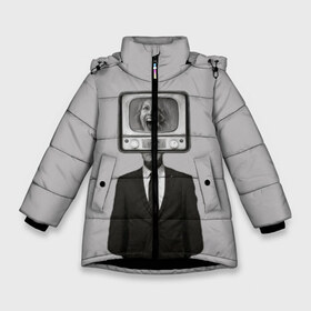 Зимняя куртка для девочек 3D с принтом Twin Peaks в Новосибирске, ткань верха — 100% полиэстер; подклад — 100% полиэстер, утеплитель — 100% полиэстер. | длина ниже бедра, удлиненная спинка, воротник стойка и отстегивающийся капюшон. Есть боковые карманы с листочкой на кнопках, утяжки по низу изделия и внутренний карман на молнии. 

Предусмотрены светоотражающий принт на спинке, радужный светоотражающий элемент на пуллере молнии и на резинке для утяжки. | twin peaks | агент купер | девид линч | дейл | лора палмер | огонь иди за мной | одри хорн | совы не то чем кажутся | твин пикс