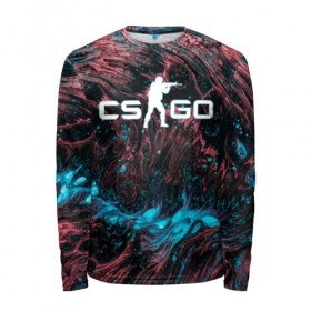 Мужской лонгслив 3D с принтом CS GO HYPER BEAST в Новосибирске, 100% полиэстер | длинные рукава, круглый вырез горловины, полуприлегающий силуэт | action | astralis | awp | counter strike | cs go | cs go global offensive | cybersport | faze clan | game | gamer | hyper beast | shooter | skin | team liquid | киберспорт | оружие | скины