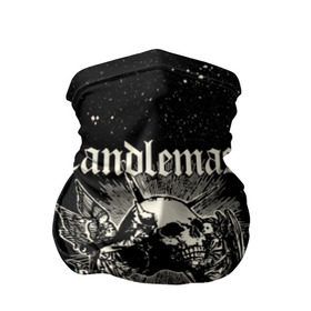 Бандана-труба 3D с принтом Candlemass в Новосибирске, 100% полиэстер, ткань с особыми свойствами — Activecool | плотность 150‒180 г/м2; хорошо тянется, но сохраняет форму | Тематика изображения на принте: doom | metal | группы | дум | дум метал | метал | музыка | рок