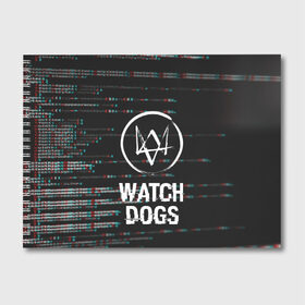 Альбом для рисования с принтом WATCH DOGS в Новосибирске, 100% бумага
 | матовая бумага, плотность 200 мг. | action | ct os | ded sec | fox | game | gamer | glitch | hacker | player | watch dogs | watch dogs 2 | глитч | знак лиса | игра | компьютерная игра | маркус | хакер