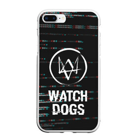 Чехол для iPhone 7Plus/8 Plus матовый с принтом WATCH DOGS в Новосибирске, Силикон | Область печати: задняя сторона чехла, без боковых панелей | action | ct os | ded sec | fox | game | gamer | glitch | hacker | player | watch dogs | watch dogs 2 | глитч | знак лиса | игра | компьютерная игра | маркус | хакер